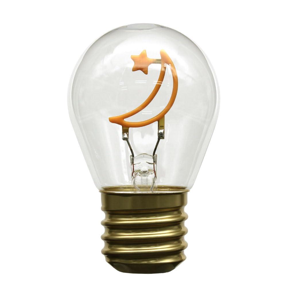 Japan Trust Technology Funny Neon Bulb Light Bulb-Shaped Illumination Neon Light Mikazuki JTNBULB-MON