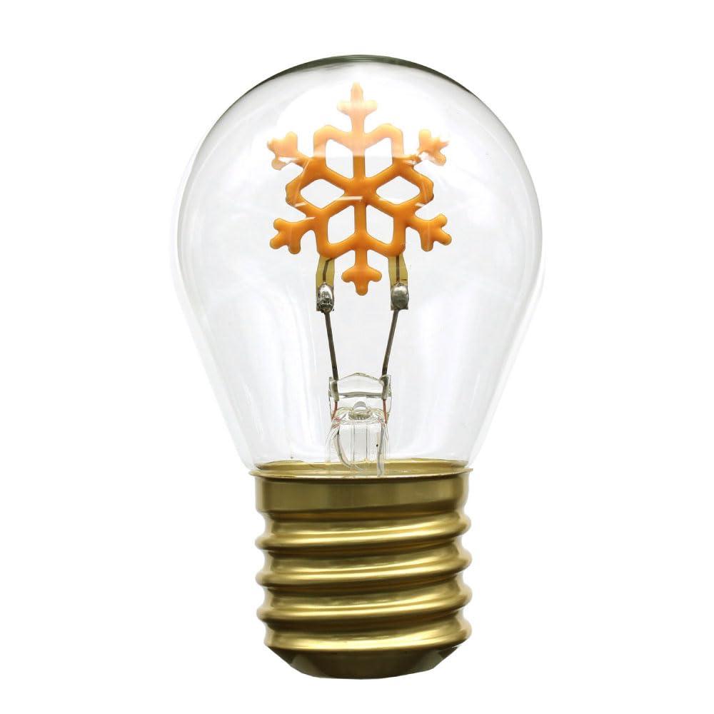 Japan Trust Technology Funny Neon Bulb Light Bulb-Shaped Illumination Neon Light Snow JTNBULB-SNW