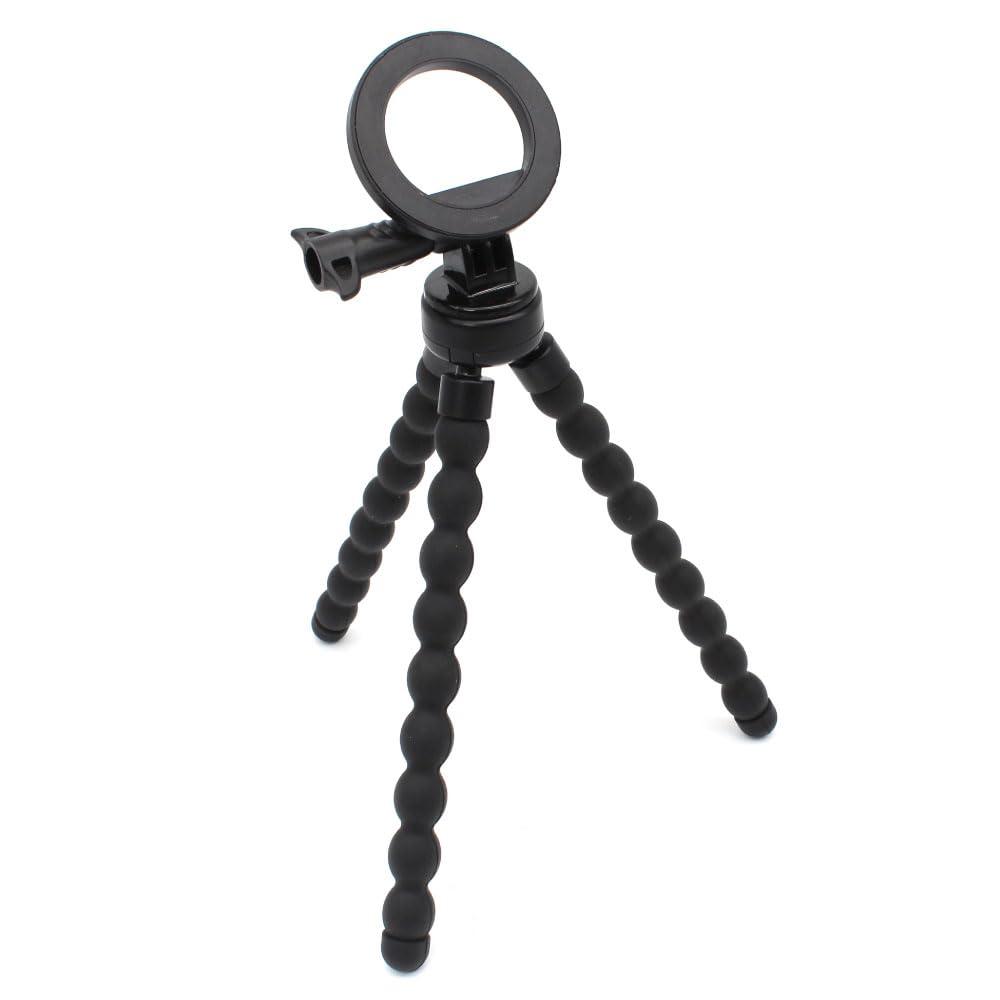 Japan Trust Technology Magnet Mount Flexible Mini Tripod Freely Bendable Easy One-Touch Attachment Black JTMAGFTP-BK