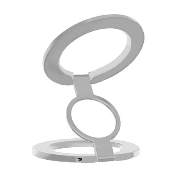 Japan Trust Technology Double-Sided Smartphone MAG Ring Dual-Sided MagSafe-Compatible Magnetic Ring Silver JT-MAGRINGW-SV