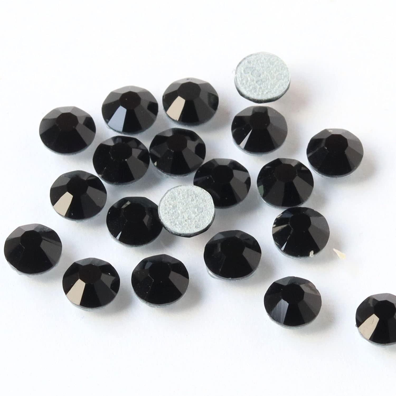 Nippon Button Trading Preciosa Rhinestone Hotfix Heat-Adhesive SS20 144-Piece Pack Jet M2038SS20-23980L
