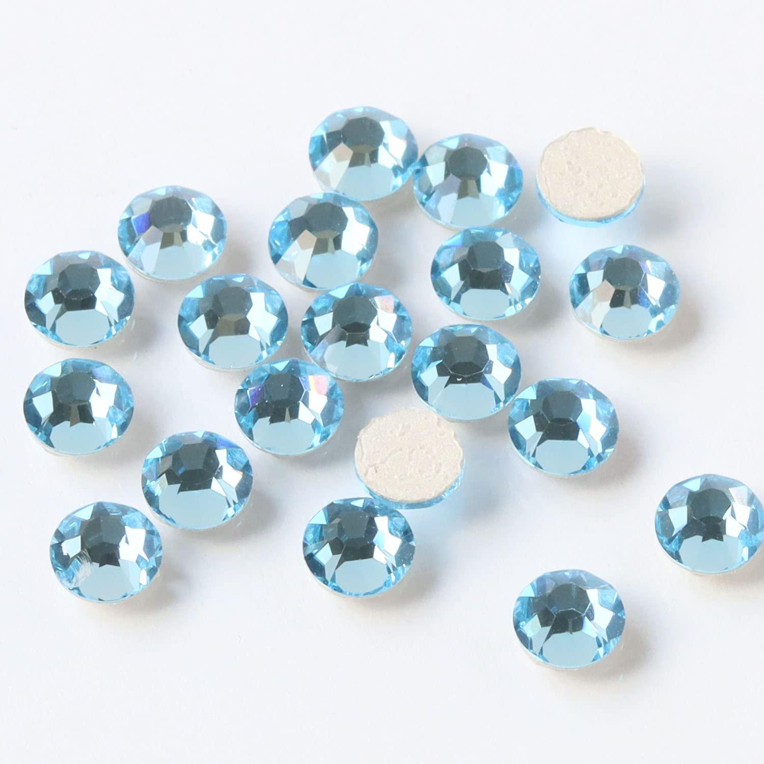 Nippon Button Trading Preciosa Rhinestone Hotfix Heat-Adhesive SS20 144-Piece Pack Aquamarine M2038SS20-60000L