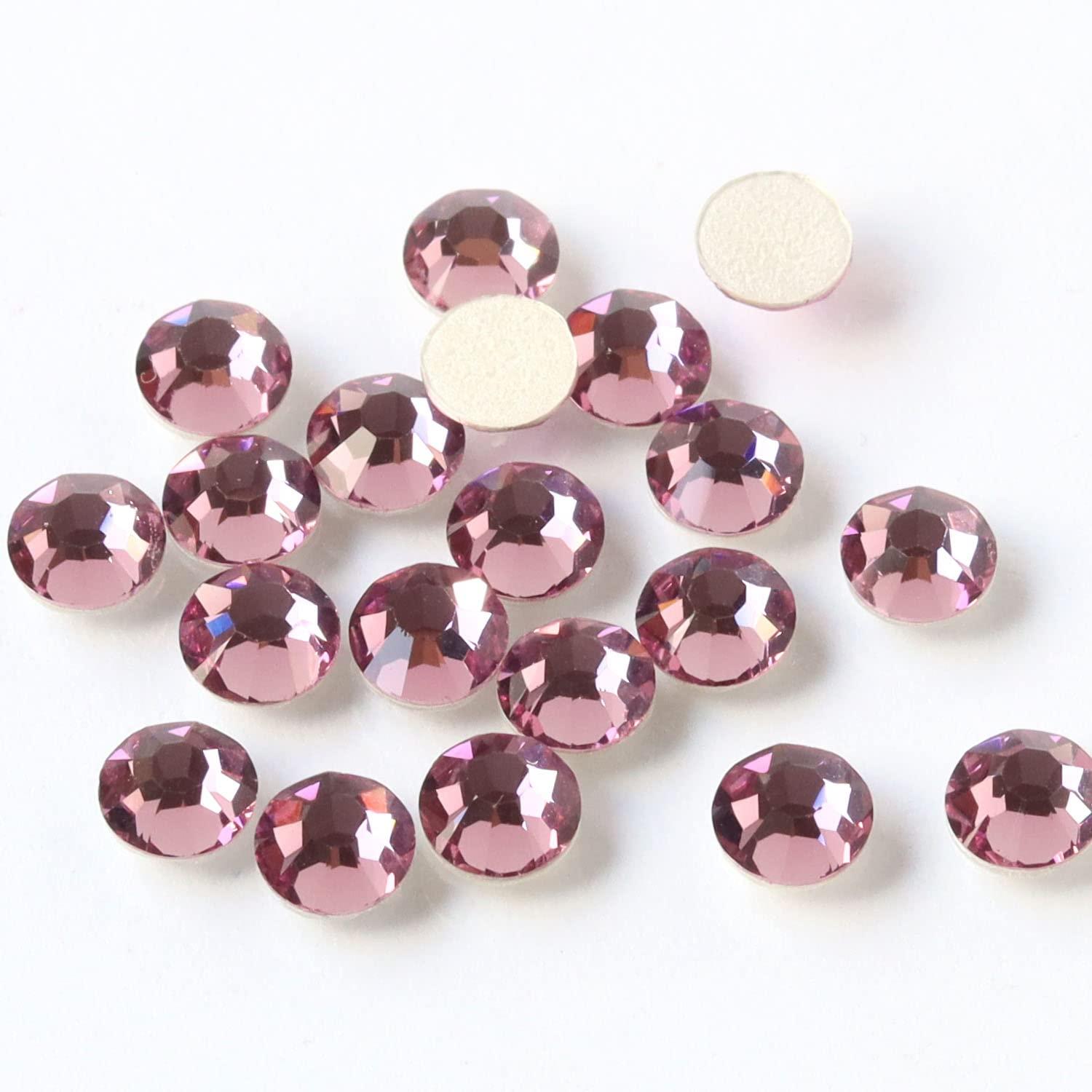 Nippon Button Trading Preciosa Rhinestone Hotfix Heat-Adhesive SS20 144-Piece Pack Light Amethyst M2038SS20-20020L