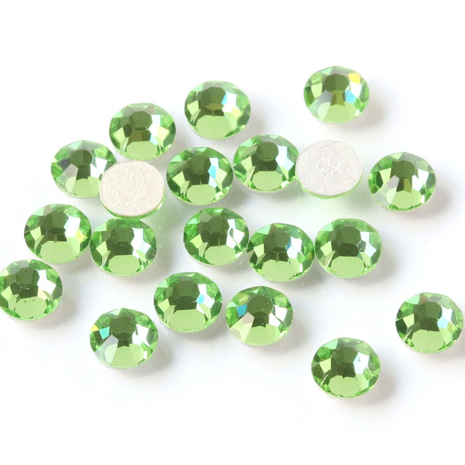 Nippon Button Trading Preciosa Rhinestone Hotfix Heat-Adhesive SS20 144-Piece Pack Peridot M2038SS20-50520L