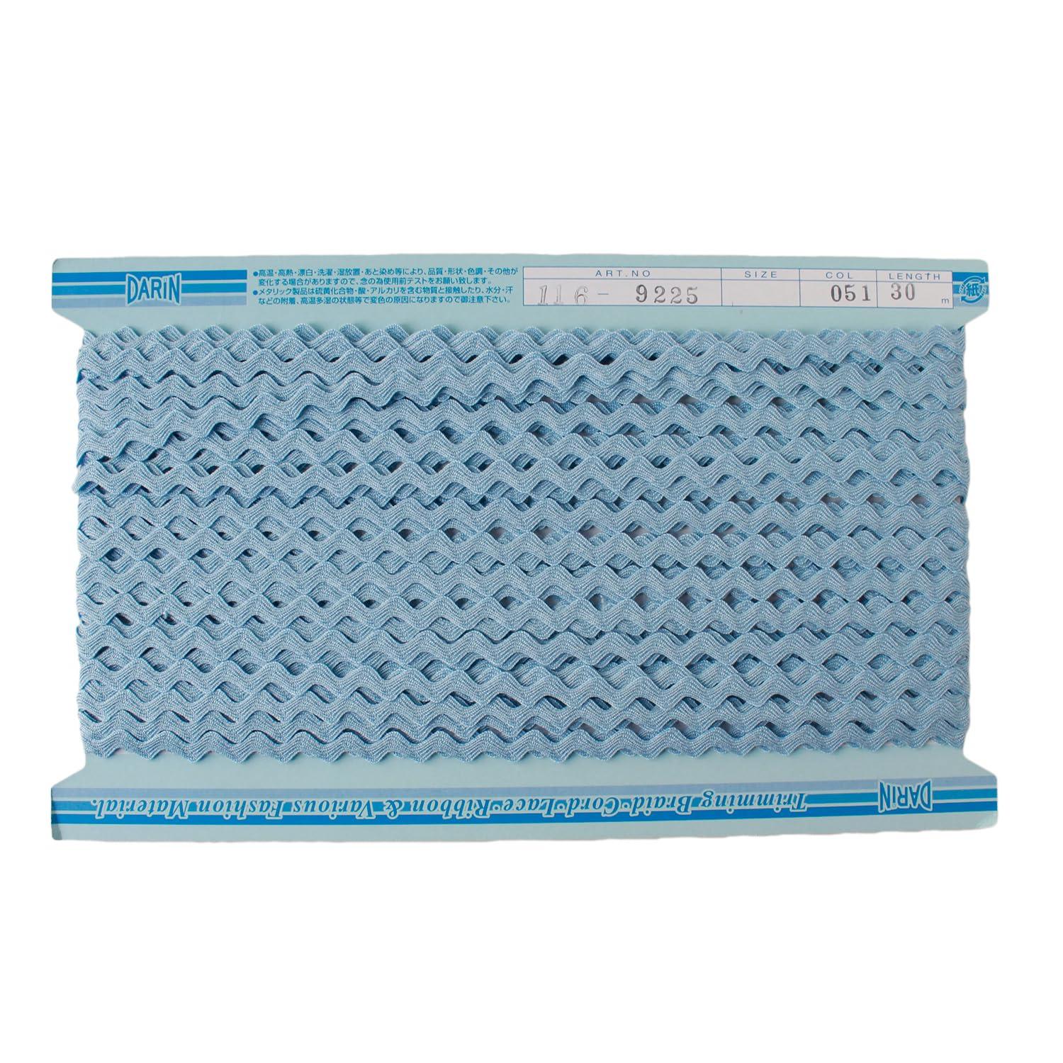 Nippon Button Trading Acrylic Yamamichi Tape Width approx. 5mm × 30m roll Light Blue DAI116-9225-051