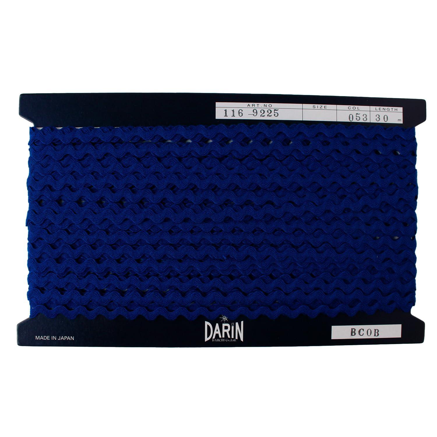 Nippon Button Trading Acrylic Yamamichi Tape Width approx. 5mm × 30m roll Dark Blue DAI116-9225-053