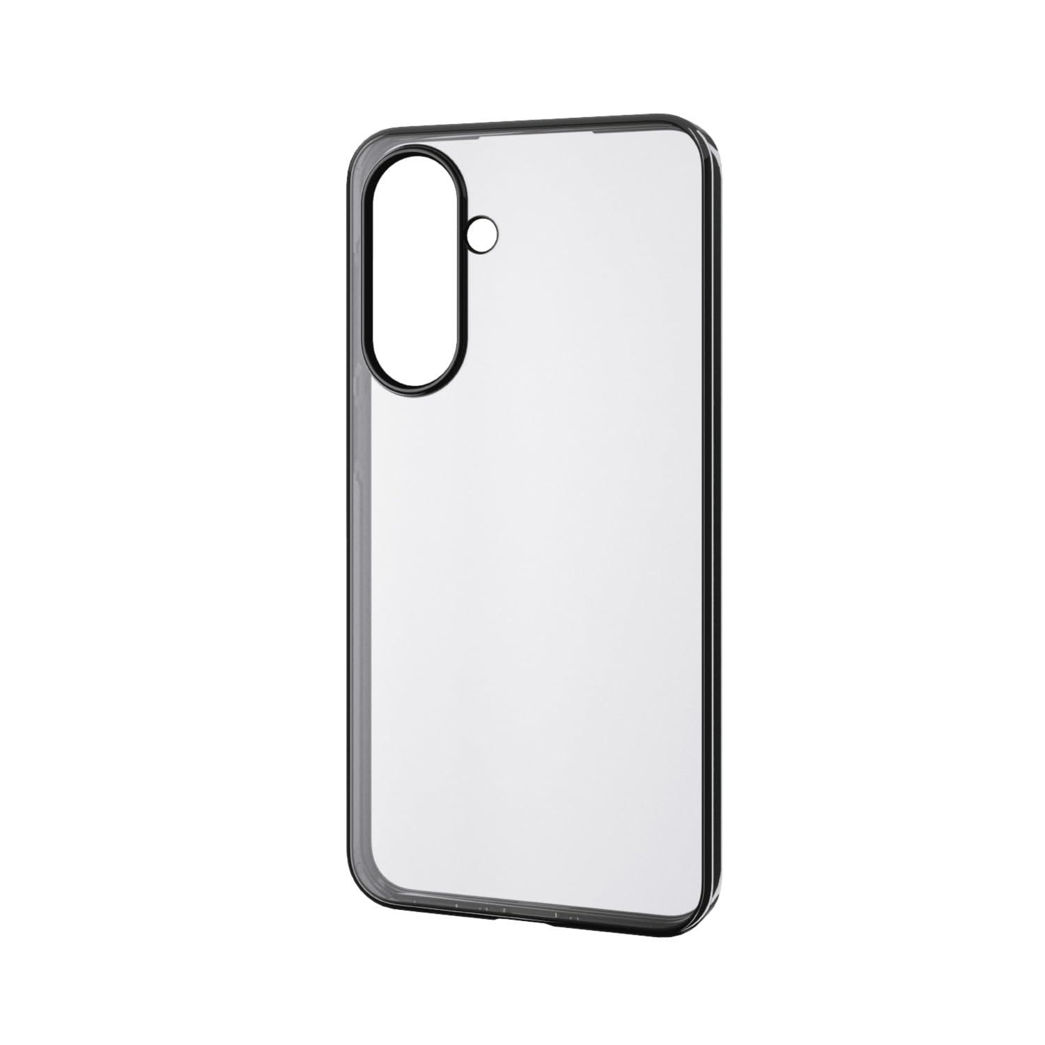 ELECOM Galaxy A36 5G Soft Case with Side Plating, Metallic Black PM-G254UCTMBK