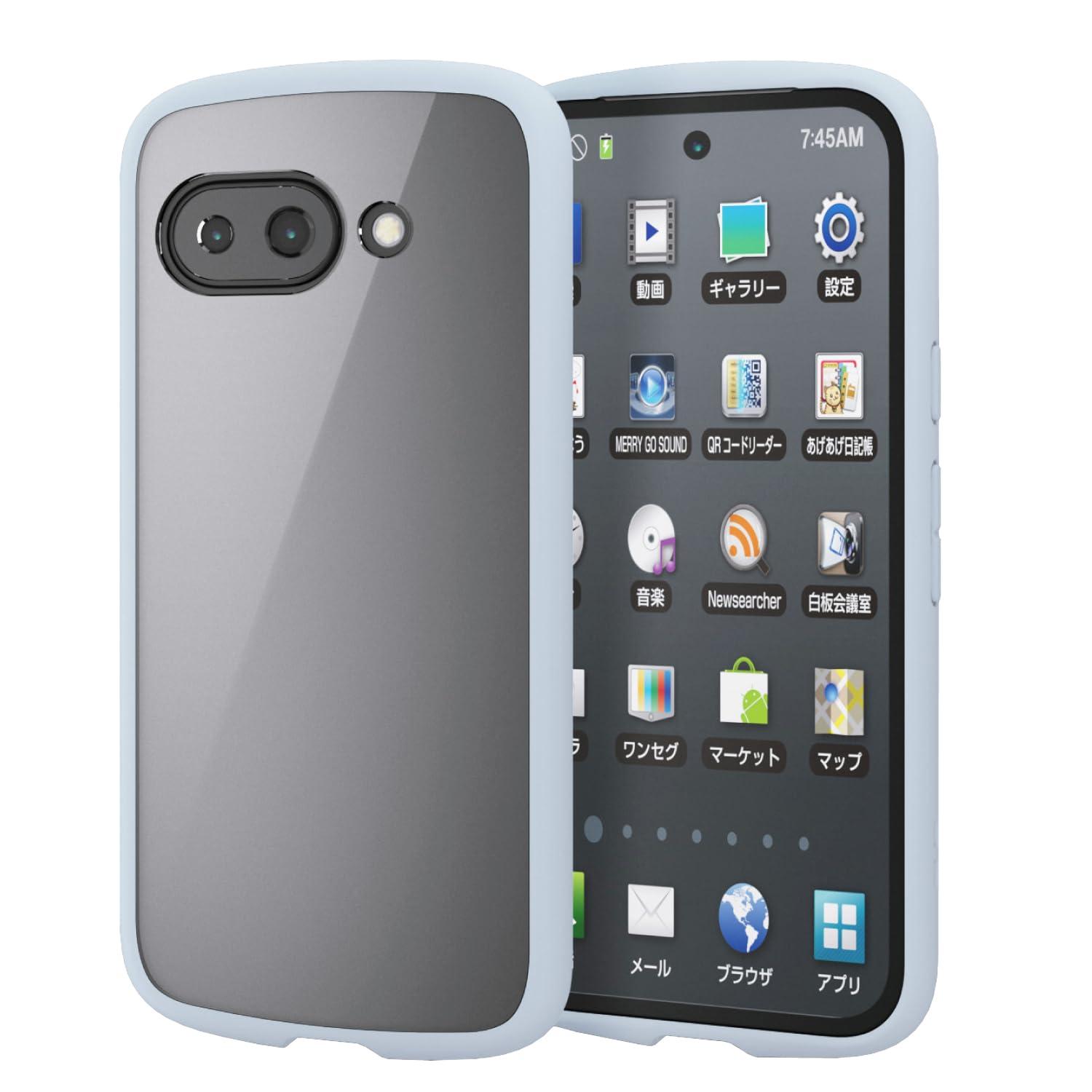 ELECOM Google Pixel 9a TOUGH SLIM LITE Hybrid Case Frame Color Light Blue PM-P251TSLFCBU