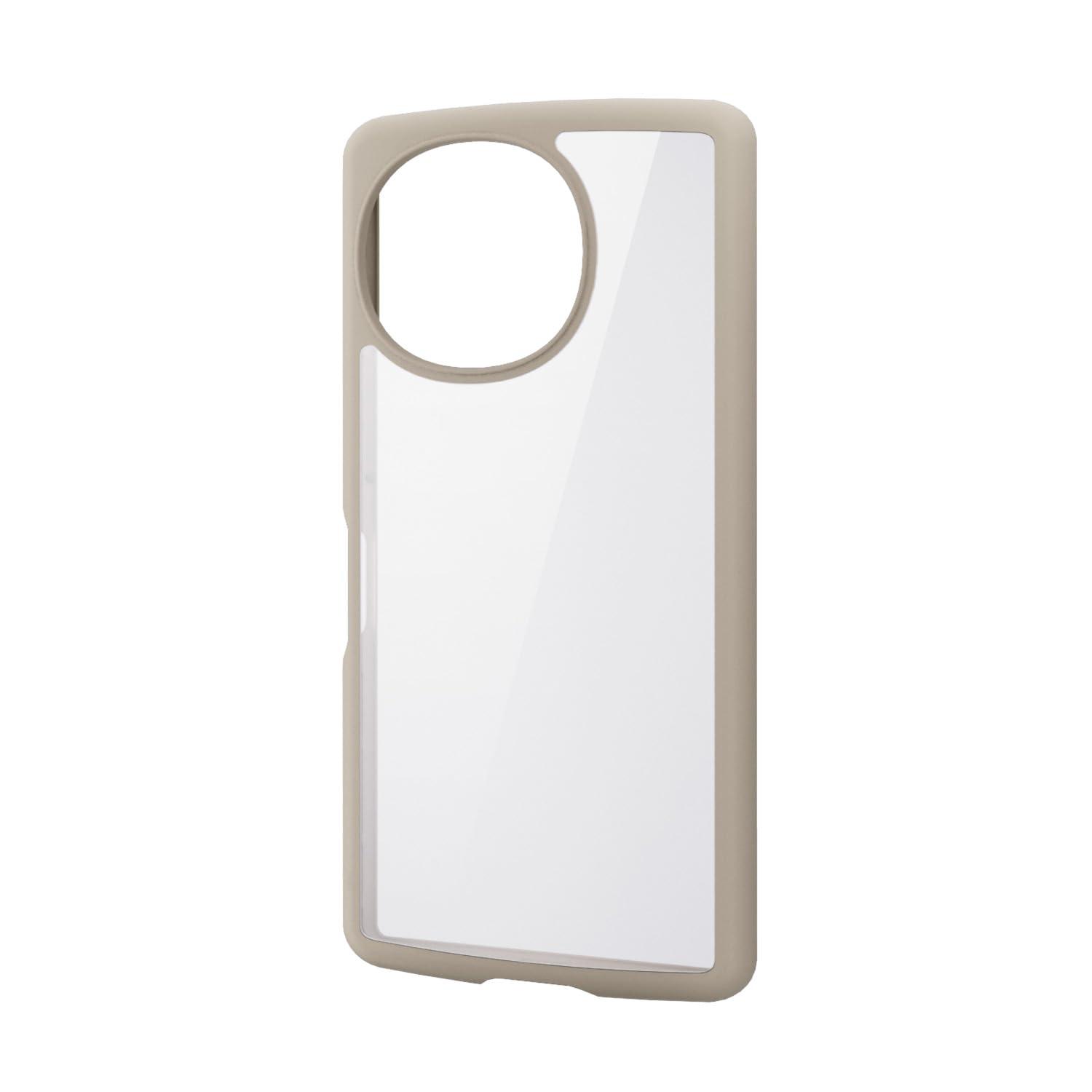 ELECOM AQUOS R10 TOUGH SLIM LITE Hybrid Case Frame Color Cafe Au Lait PM-S252TSLFCBE