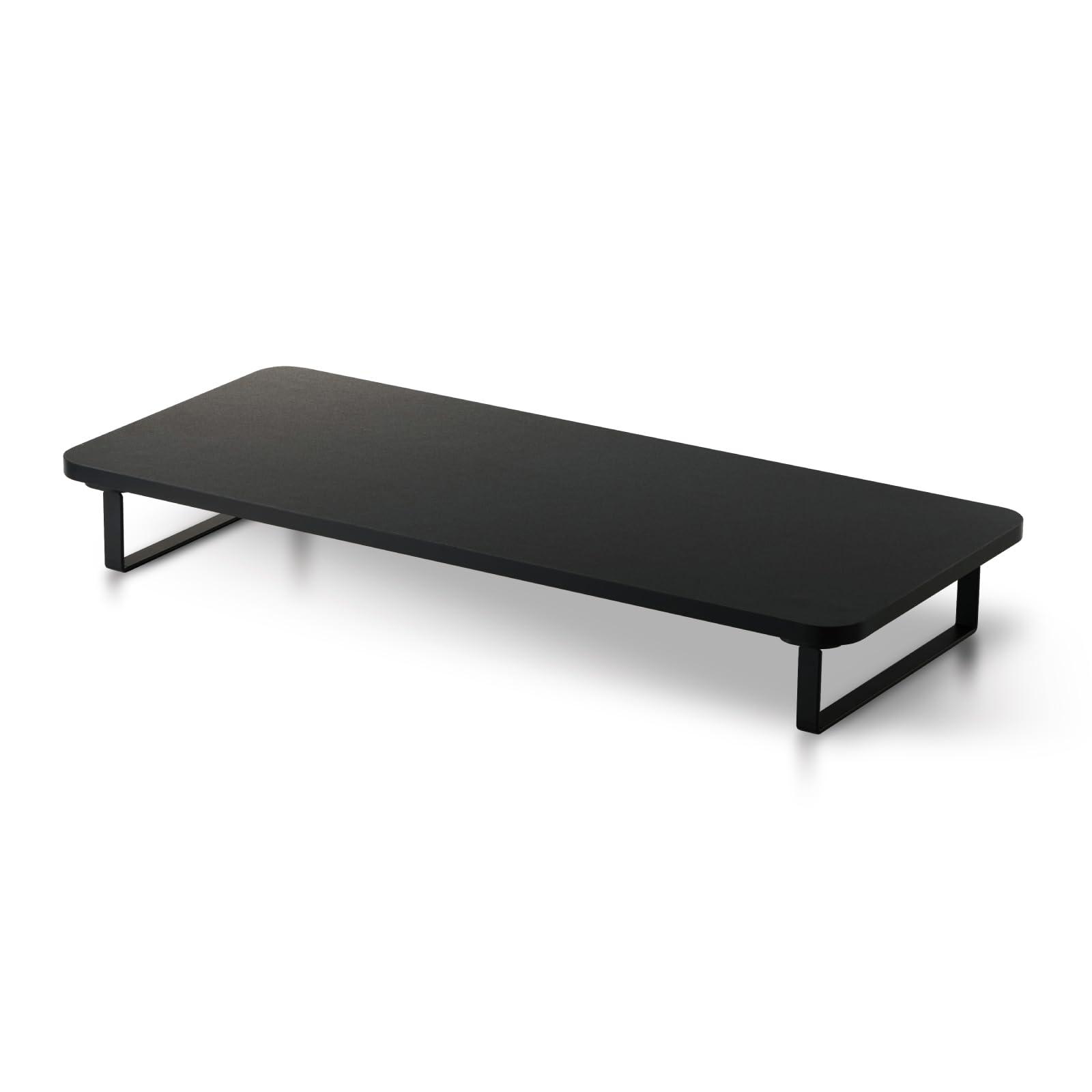 ELECOM Monitor Stand (Height 8cm/Full Keyboard Storage Compatible) Black PCA-DPSW5908BK