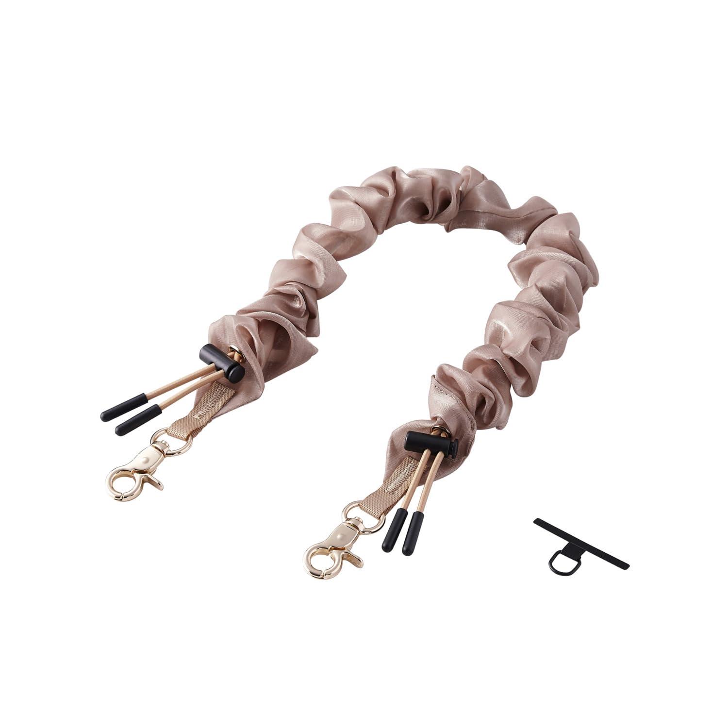 ELECOM Hand Strap Shushu / Elegant Accessory-Like Minimal Design with Dimension Brown P-STHSCEBR