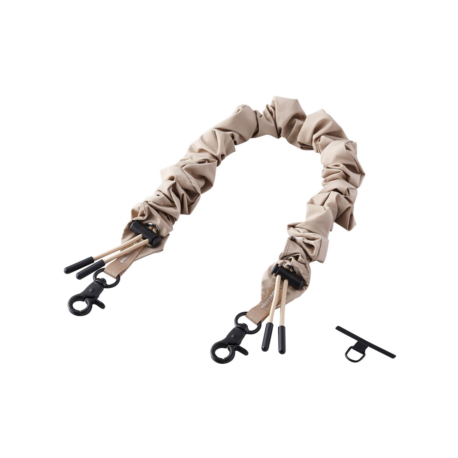 ELECOM Hand Strap Shushu/Casual Accessory-like Feel Minimal Design Three-dimensional Effect Beige P-STHSCOBG