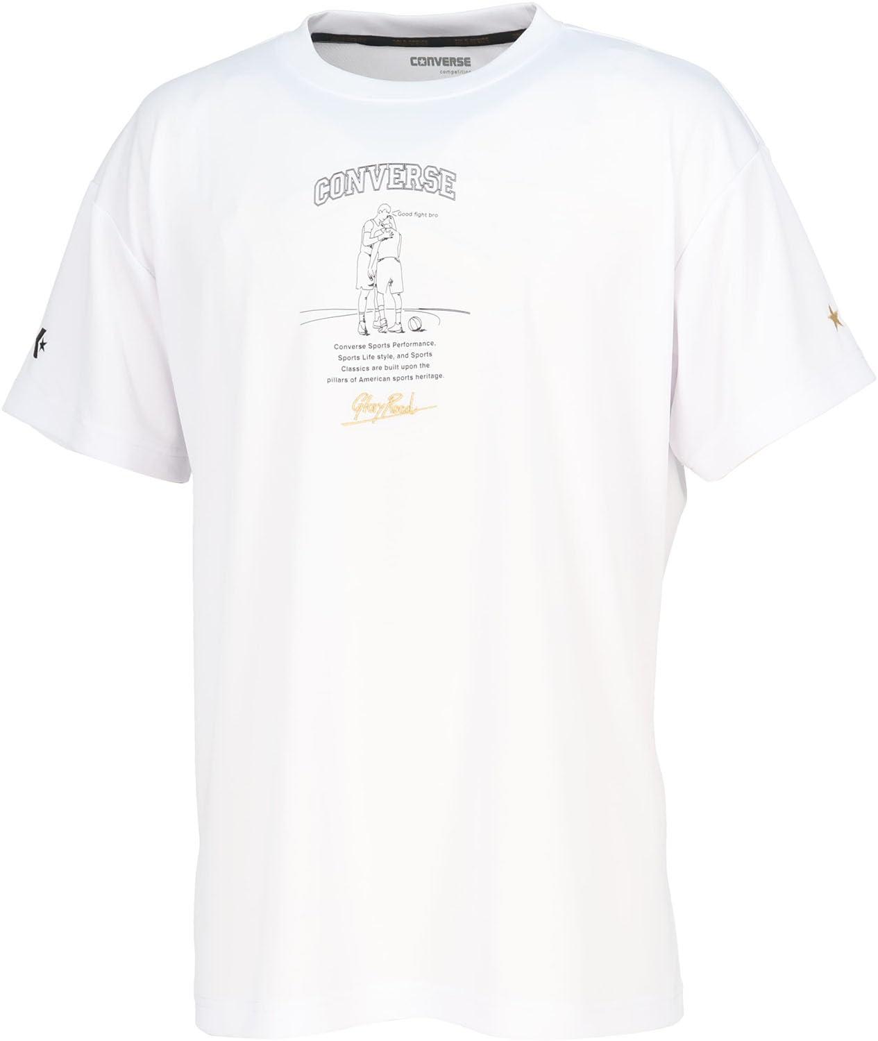 [Converse] Basketball Short-Sleeve Shirt Gold Series T-Shirt CBG251354 White