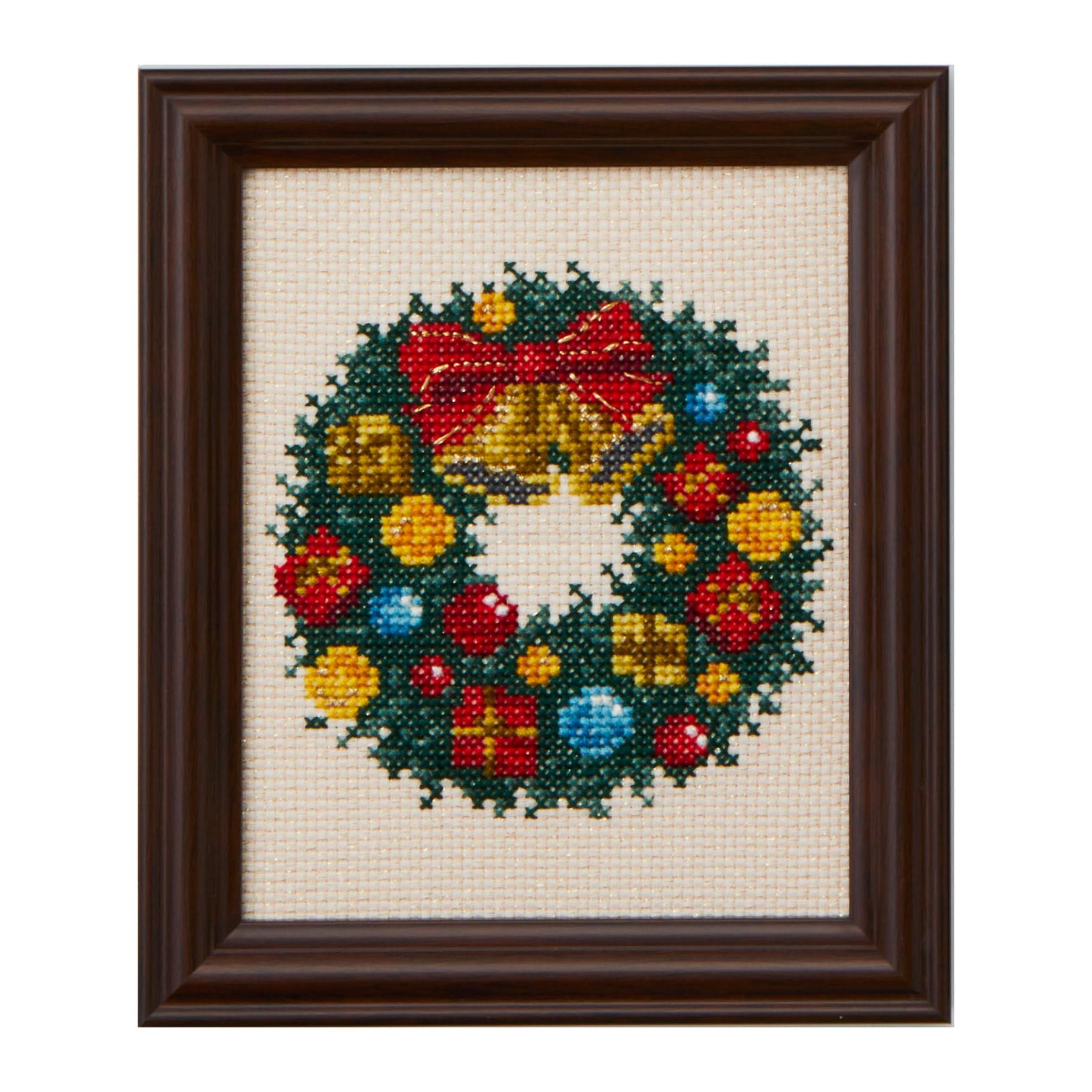 COSMO Embroidery Kit: Sparkling Seasons of Japan (Beginning of Winter) No.522405 Finished Size: Approx. 16.5cm × 14cm