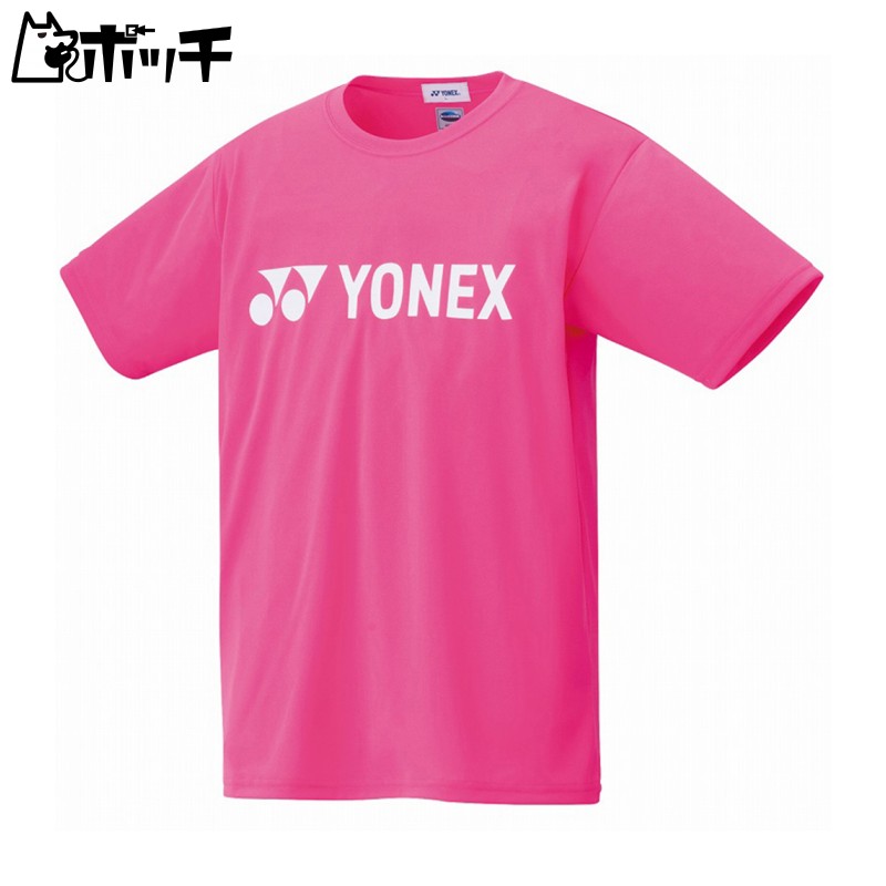 [Yonex] Short-Sleeve Shirt UNI Dry Shirt Men's Neon Pink (705) Japan O (Equivalent to Japanese Size 2L)