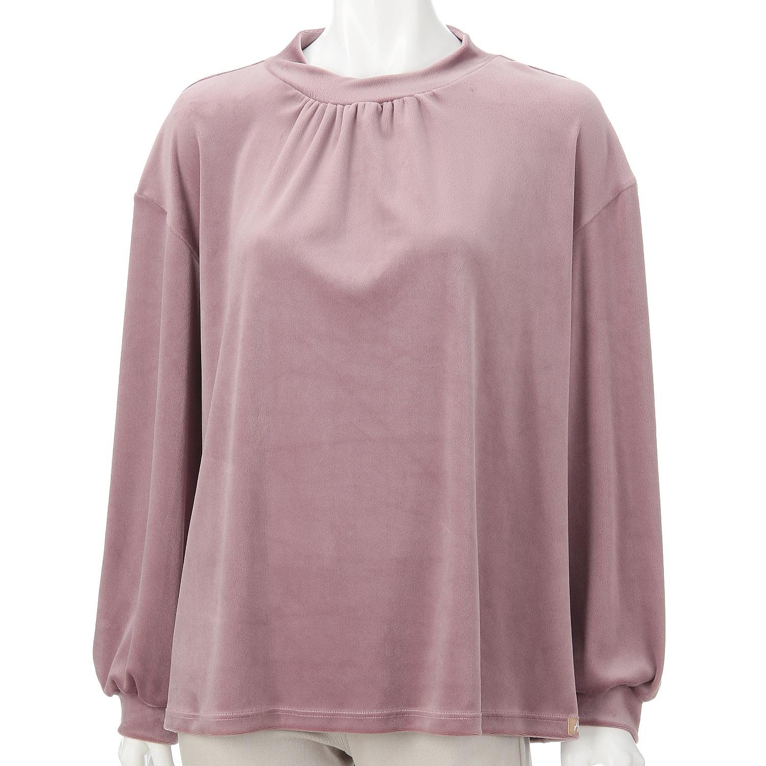 TEMPUR High-Neck Long-Sleeve Shirt Antique Rose LL (2L)