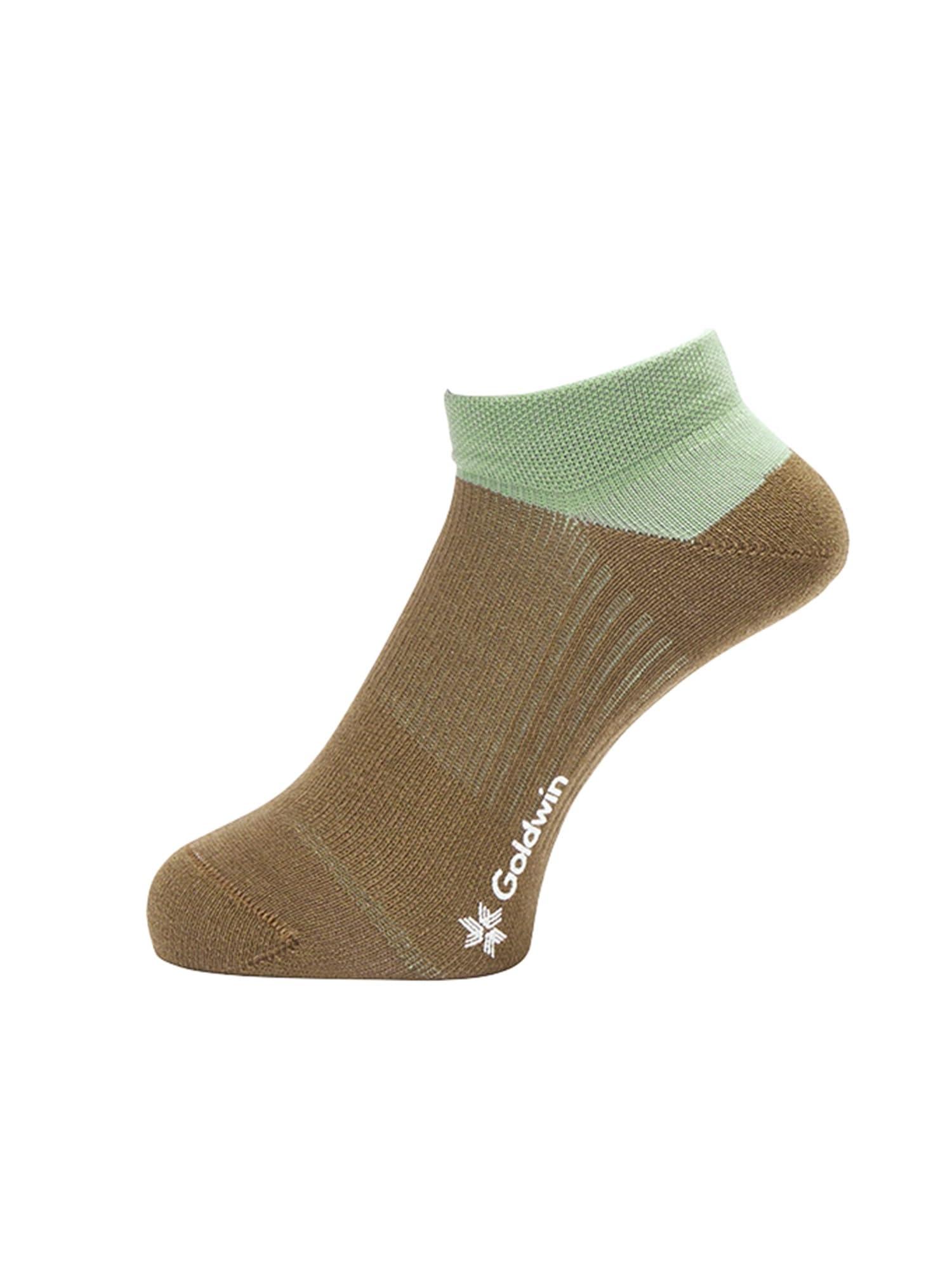 [Goldwin] Paper Fiber C3fit Arch Support Short Socks GREEN QUARTZITE 2