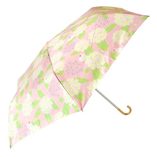 Sangoku 55cm Wind-Resistant Mini Umbrella Cotoneaster and Finch Design Pink MKN Original Textile Lightweight Wind-Resistant Mini Umbrella with Strong Wind Design S2114606