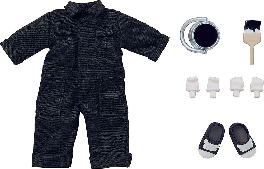 Nendoroid Doll Clothing Set: Colorful Overalls (Black)