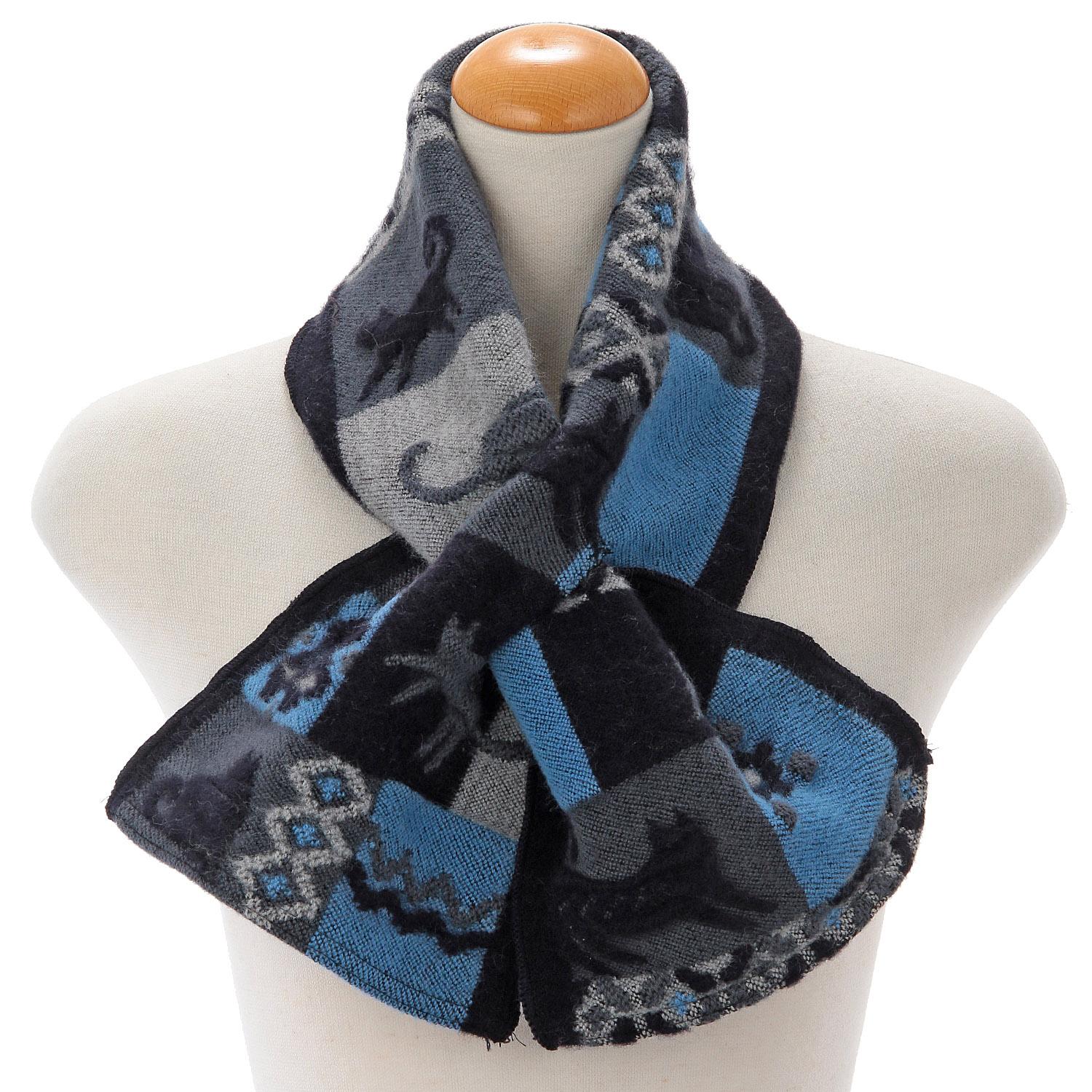 Rasikmore Block Cat Cross Scarf