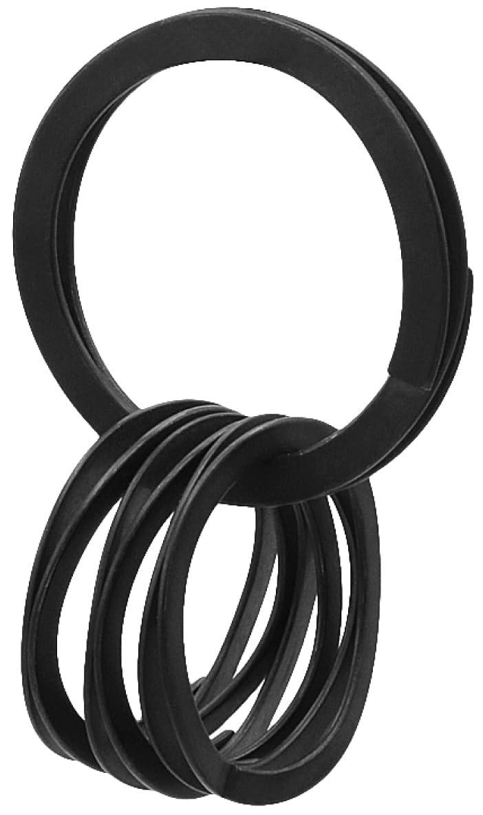 MAENI WAVECLIPS Smart Key Ring Attach keychains and keys easily without damaging fingertips or nails Premium Black MAENI-90083
