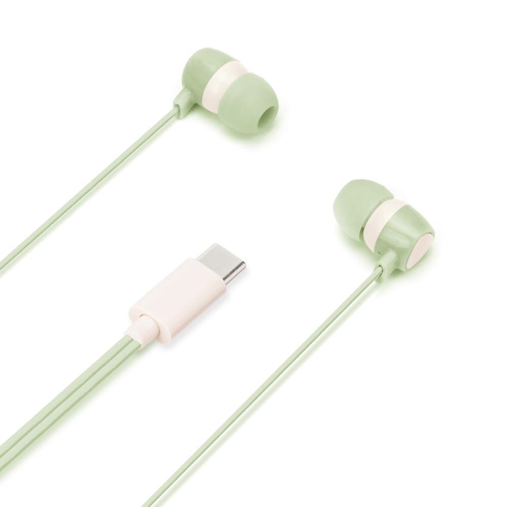 Premium Style USB Type-C Connector Stereo Earphones Canal Type PG-SECE3GR3