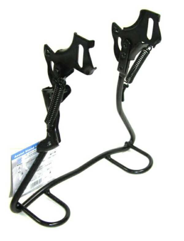 SHOWA INDUSTRIES Dual-Purpose Stand for Fixed Gear Bikes For Bikes Without Derailleurs / Internal Gear Hubs Feature-Rich Wide Dual-Purpose Stand W-13AL 20 ED 20-Type Cationic Black