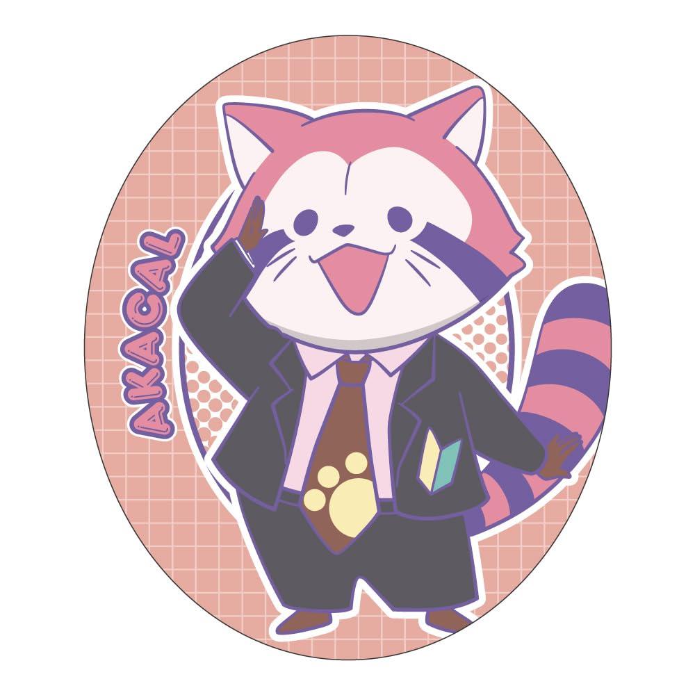 Raccoon Karukaru Gang Marshmallow Cushion Red Karukaru