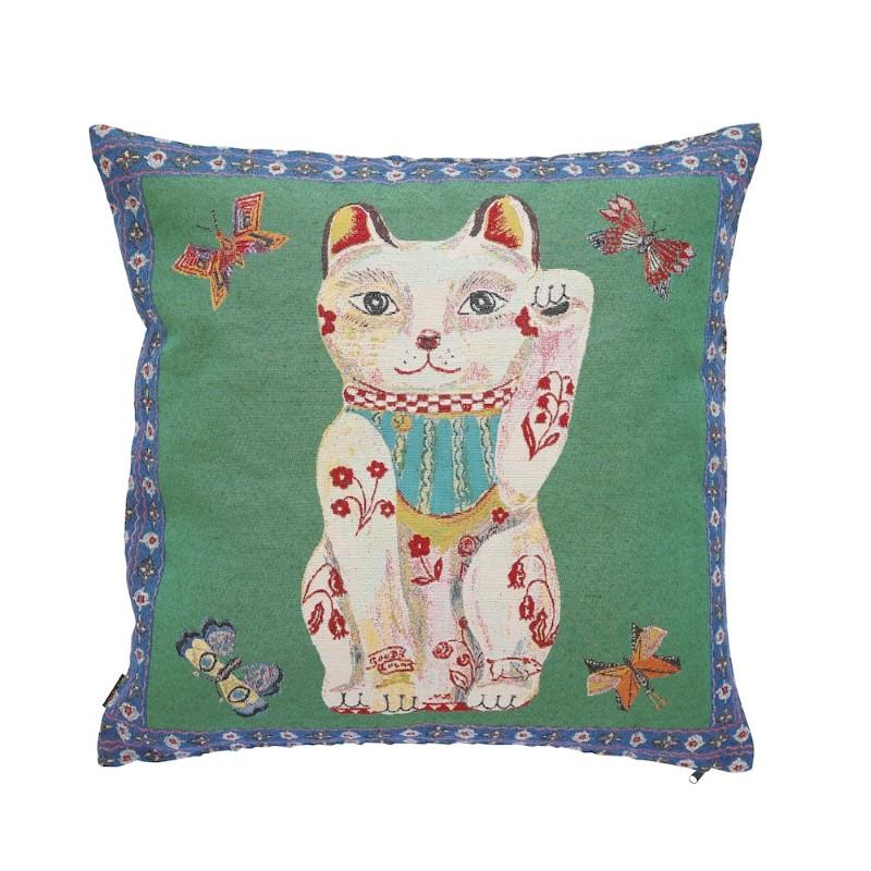 Nathalie Lete Cushion Cover Lucky Cat