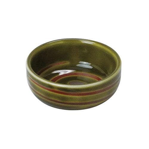 Yamaco Yumi Commercial Use Shallow Round Delicacy Bowl Swirl Oribe yamaco27951X10