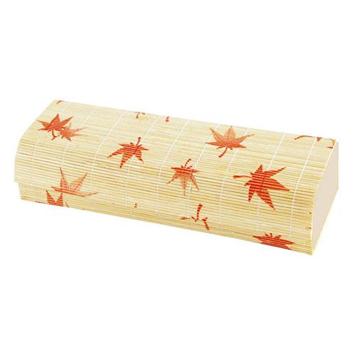 Yamaco Yumi Commercial Use New Bamboo Blind Bento Box Maple Leaf Pattern Small yamaco38541X10