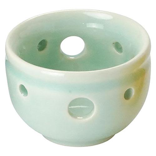 Yamaco Yumi Professional Use Ceramic Vase with Japanese-Style Delicacies in Celadon yamaco26718X10