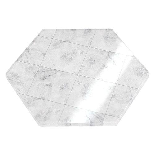 Japan Trust Technology Hex Display Plate 80 Ideal for displaying mini cars and figures Acrylic construction Marble-effect base A AC-HEXDP80-001X5
