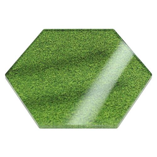 Japan Trust Technology Hex Display Plate 80 Ideal for displaying mini cars and figures Acrylic construction Grass A AC-HEXDP80-006X5