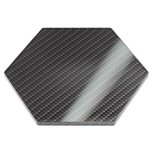 Japan Trust Technology Hex Display Plate 80 Ideal for displaying mini cars and figures Acrylic construction Carbon Pattern A AC-HEXDP80-012X5