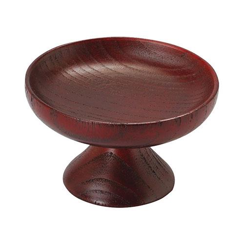 Yamaco Yumi Commercial Use Wooden Base Delicacy Container Vermilion yamaco26680X5