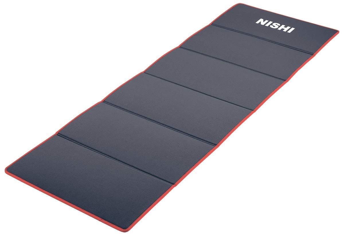 NISHI Sports Yoga Mat Exercise Stretch Strength Training Soundproof Exercise Mat Gray NE-6 NT7922B