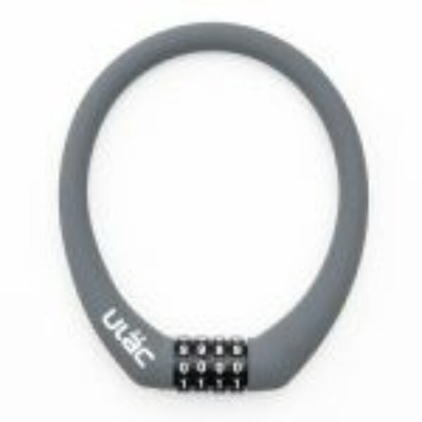 Ulac Bicycle Lock Mini Silicone Steel Cable Lock A-1C PRAGUE GO Gray