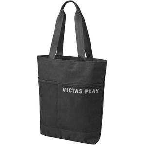 VICTAS Table Tennis Tote Bag with Mesh Pocket, Black 682502