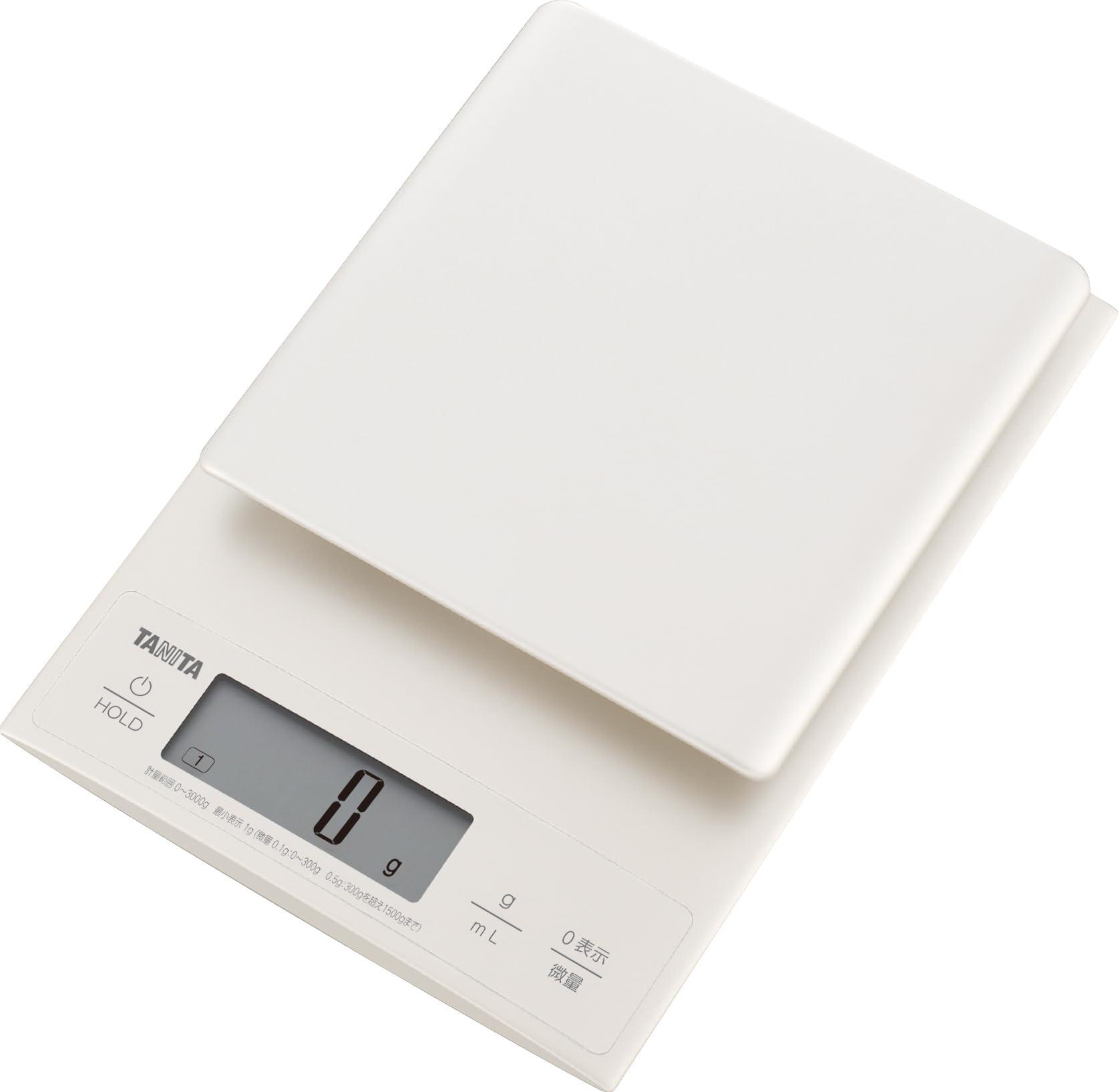 Tanita Digital Cooking Scale 3kg Ivory KJ-304IV 1 unit