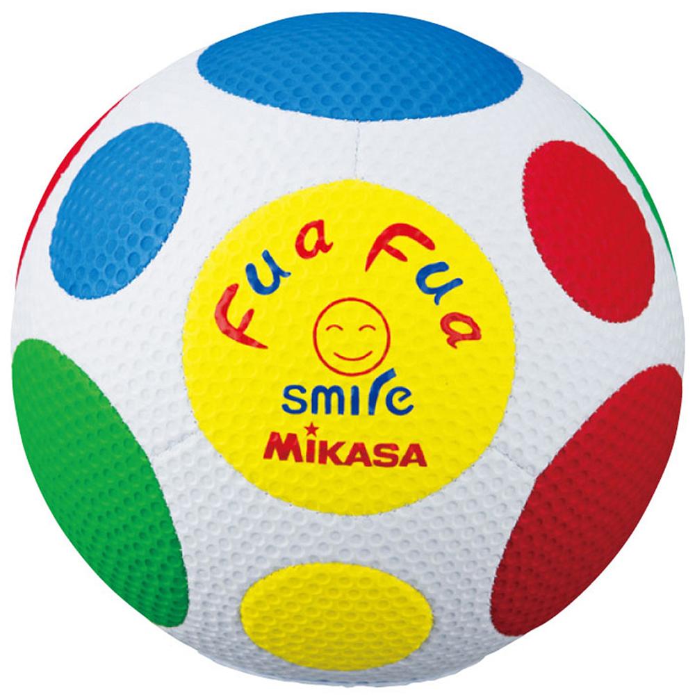 MIKASA Junior Soccer Ball Size 4 Fafa Smile Soccer (Elementary School Use) Colorful Stitched Ball FFF4-CR