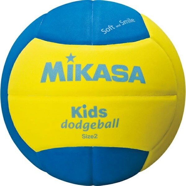 MIKASA Smile Dodgeball Size 2 160g Yellow/Blue SD20-YBL Recommended Pressure 0.10~0.15 kgf/cm²