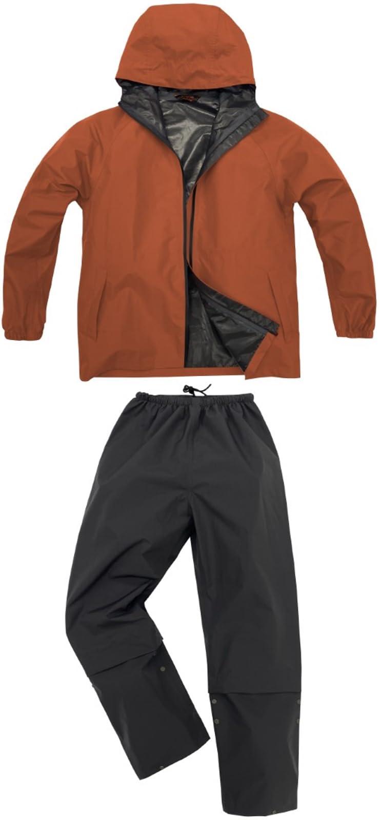 [KOSHIN RUBBER] B-1100 Breathable LIGHT Rain Suit Storm Buster H1100BC Brick LL