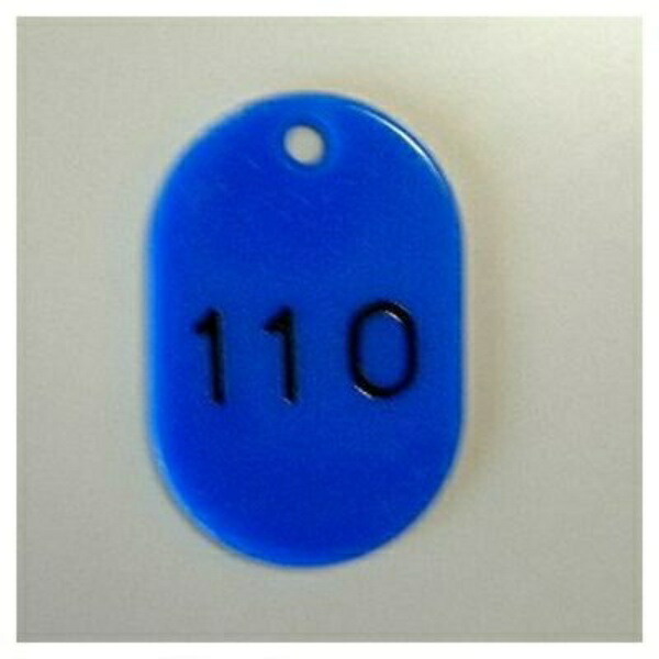 Crown Number Tag Large 3-Digit Blue cr bg 43 bl 101 150