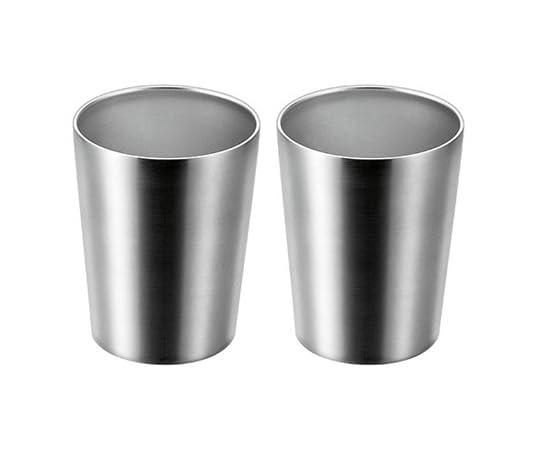 Yokoyama New Raffinesse Stainless Steel Double-Wall Tumbler 280ml 2-Piece Set Exceptional Insulation - Keeps Hot Beverages Warm and Cold Beverages Cool NLFT-300