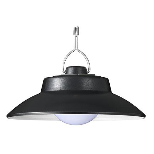 YAZAWA LED Pendant Light Daylight White with Solar Panel Convenient USB Charging Type Black LA4S1204SPBK