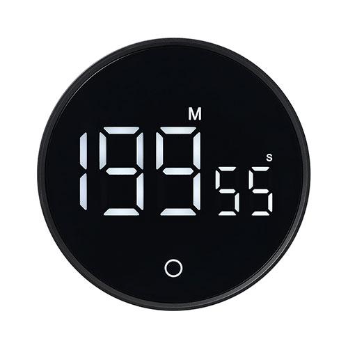 YAZAWA Dial Timer 199 Minutes Easy-to-Use Dial Timer Black T47BK
