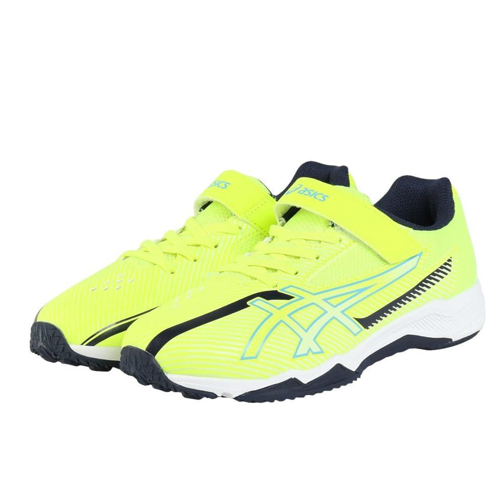 [Laser Beam] ASICS Sports Shoes Single Strap SK-MG-B 25 Kids 750 (Neon Yellow/Light Blue) 19.0 cm 3E