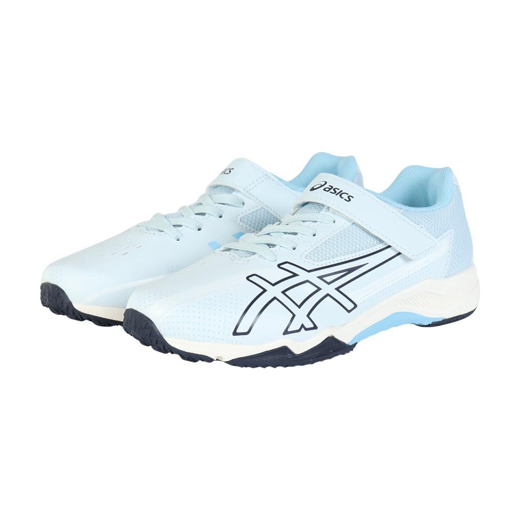 [Laser Beam] ASICS Sports Shoes Single Strap SK-MG-G 25 Kids 400 (Light Blue/Navy Blue) 21.5 cm 3E