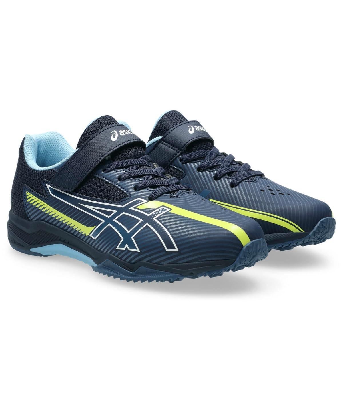[Laser Beam] ASICS Sports Shoes Single Strap SK-MG-B 25 Kids 402 (Navy Blue/White) 21.5 cm 3E
